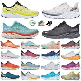 Hokka One Bondi 8 2024 Running Shoes Womens Platform Clifton 9 Blakc White Harbor Mens Runnners 36-48