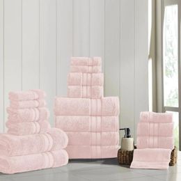 Towel Modern Threads 18 Piece Luxury Adult Bath Set Blush