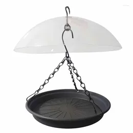 Other Bird Supplies Metal Hanging Feeder Creative Birds Feeding Tray Multi Use Container For Tool