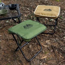 Camp Furniture Outdoor Portable Folding Stool Camping Collapsible Foot Hiking Beach Travel Picnic Fishing Seat Tools For Walking