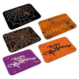 Bath Mats Spiders Web Mat Halloween Rugs For Bathroom Home Decor Non-Slip Funny Y1QB