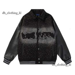 Designer Mens Baseball Lousis Vouton Bag Coat Fashion Womens Embroiderd Letter Louiseviutionbag Jacket Single Breasted Tops Couples Men's Clothing 2