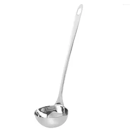 Dinnerware Sets Spoon With Spout Table Scoops Water Commercial Soup Ladle Multipurpose Household 201 Stainless Steel