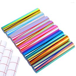 Window Stickers 30X100CM Chameleon HTV Heat Transfer Iron On For T-Shirt Gradient Change Colour PU Sheet Cricut