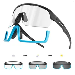 Outdoor Eyewear SCVCN Pochromic Cycling Glasses Sunglasses UV400 Man Bicycle Sports Woman Ride Bike Goggles Equipment