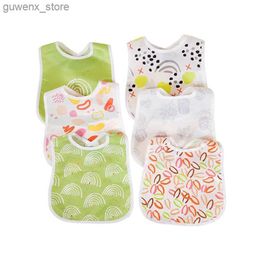 Bibs Burp Cloths Random 3pcs Waterproof Bib Baby U-shaped Saliva Towel Baby Accessories Baby Feeding Bib Y240415Y240417MXPI