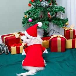 Dog Apparel Three-Dimensional Christmas Suit For Pet Clothing With Hat And Cat Transformation Outfit