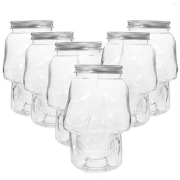 Vases 6 Pcs Plastic Water Bottles Halloween Beverage Packing Modelling Multi-function Juice Cold