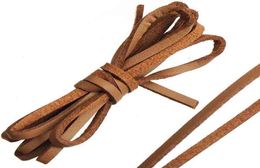 Brown Cords DIY Necklace Choker Collar Multi Bracelets 3mm Flat Narrow Leather Braid Thread Single Velvet Imitate PU Rope Jewellery 3685868