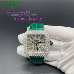 IceCap Jewelry Moissanite Mode Man Iced Mechanical Factory Ganze Verkauf Bling Watch
