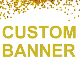 Party Supplies Custom Banner Personalized Wedding Glitter Gold Silver Letter For Baby Shower Birthday