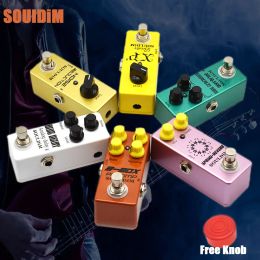 Cables SoulDiM Mini Electric Guitar Pedal Overdrive/Booster/Delay/Pramp/Reverb/Noise Reduction/Analog Delay Effect Pedal