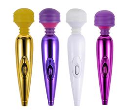 USB Rechargeable Multi Speed AV Massager Stick Strong Silent Vibrator Sex Toys Body Massager Sex Products3204096