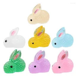 Decorative Figurines Night Light Cute Cartoon Luminous Colour Realistic Small Easter Day Party Supplies