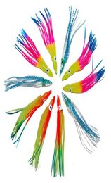 30pcs 12cm Soft Plastic Octopus Fishing Lures For Jigs Mixed Color Luminous Silicone Octopus Skirt Artificial Jigging Bait6507191