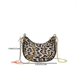 Shoulder Bags Ladies Mini Grey Handbag Female Phone Chain Crossbody Bag Women Luxury Leopard Pattern Leather Party Clutch Purse