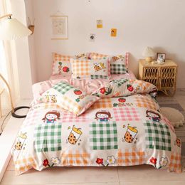 Bedding Sets Sejms Lovely Girl 4-Piece Toddler Set-Includes Cotton Cover Bed Sheet And Pillowcase Polyester/Polyester Blending