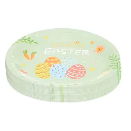 Disposable Dinnerware 32 Pcs Paper Tray Flatware Festival Tableware Cup Easter Snacks Party Plates Gatherings Cake