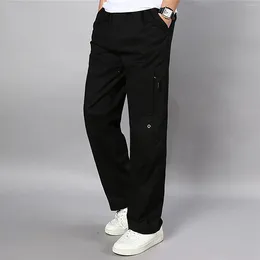 Men's Pants Cargo For Men Fleece Lined Sweatpants Straight Leg Loose Fit Baggy Athletic Jogger Pant Y2k Pantalones Hombre