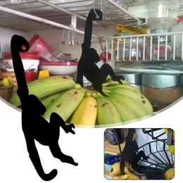 Hooks Monkey Banana Holder-Banana Hanger Under Cabinet Hook For Bananas Or Other Kitchen Storage Organisation Racks Holders