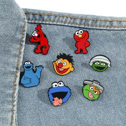 childhood comic street characters brooch Cute Anime Movies Games Hard Enamel Pins Collect Metal Cartoon Brooch Backpack Hat Bag Collar Lapel Badges