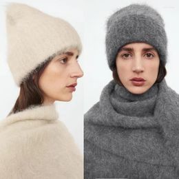 Berets Warm Alpaca Knitted Hat Cap Fall/Winter Women