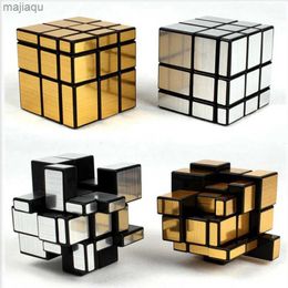 Magic Cubes Neo Magic Mirror Cube 3x3x3 Gold Silver Professional Speed Cubes Puzzles Speedcube Educational Toys For Children Adults GiftsL2404