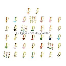 Beaded Nose Rings Mti Style Copper Inlaid Zircon Puncture Ring Jewellery Wholesal Drop Delivery Bracelets Dhgarden Dhlpj