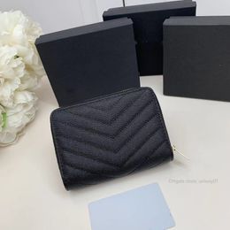 Genuine Leather Luxury Brand Designer Wallet Clutch Short wallets Women Purse Card holder woman with Original box Wholesale