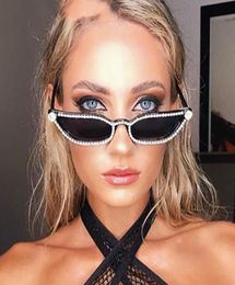 Sunglasses Diamond Cat Eye Women 2021 Designer Crystal Frame Rhinestone Glasses Vintage Eyewear Oculos6997449