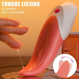 Realistic Tongue Vibrator Masturbator Vaginal Masturbator for Women Pussy Blowjob Breast Clitoral Licking sexyy Shop sexy Toys