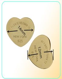 Top Quality Heart Earrings For Women Romantic Lovely Stainless Steel Stud Earrings With English Letters Wedding earrings3872366