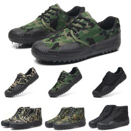 men women running shoes army green grey black khaki womens mens trainers safety outdoor sports labor sneakers GAI size 36-45