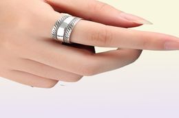 Stainless Steel Rings For Women And Men Jewellery Charms Boho Vintage Both Lace Gothic Bague Femme Argent Wedding Ring Punk4993548