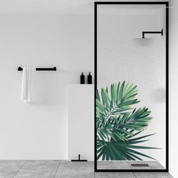 Window Stickers Custom Size Decorative Films Privacy Plant Print Frosting For Bathroom Kitchen Living Room Bedroom
