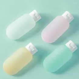 Storage Bottles Sdotter 3 Pcs/set Face Makeup Cute Travel Food-grade Silicone Shampoo Shower Gel Lotion Sub-bottling Tube Squeeze Empty