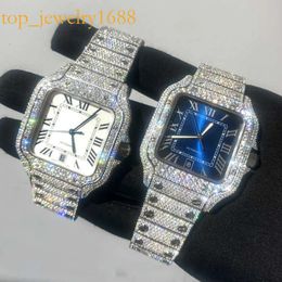 Watch Watches for Mens Mechanical Hip Hop Bust Down Jewelry Iced Out Moissanite Diamond Top Brand Swiss Digners