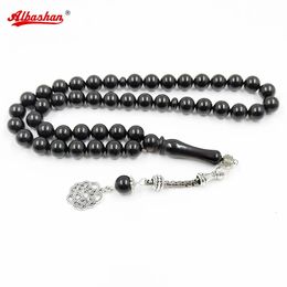 Tasbih black Colour Resin ramadan gift Muslim Mens Bracelet Rose Beads Arabic Jewellery misbaha 240412