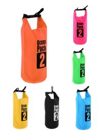 2L Waterproof Dry Bag Stuff Sack for Canoe Boating Kayak Drifting Waterproof Dry Bag Pack Sack Swimming Kayaking2681164