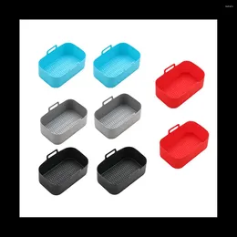 Table Mats 8Pcs For Ninja Foodi Air Fryer Silicone Tray Double Basket Oven Pan Liner Accessories