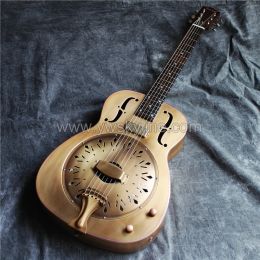 Cables 18 series Jonathan antique green O Style brass Body Electric Resonator Guitar resophonic guitars