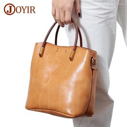 Shoulder Bags JOYIR Genuine Leather For Women High Quality Casual Female Handbags Tote Ladies Messenger Top-Handle