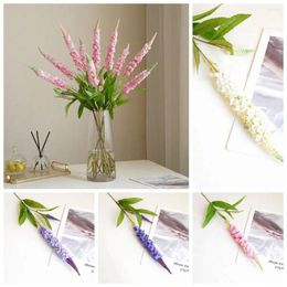 Decorative Flowers 1 PCS Creative Artificial Delphinium Flower Elegant Single Stem Provence Lavender Delicate Floral Arrangement