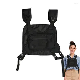 Outdoor Bags Running Pack For Workouts Multipurpose Adjustable Breathable Chest Bag Bank Cards Portable Phone Holder