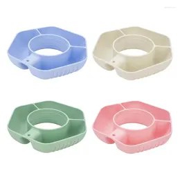 Plates Snack Bowls For Cups Divided Dish Storage Containers Kitchen Dinnerware Portion Movie Theater Picnic