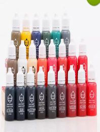 NEW ARRIVAL 5 Pcs Lot Permanent Tattoo Ink Micro Pigment Colour 12OZ15ml Tattoo Inks For Tattoo 1717199