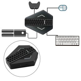 Gamepads Keyboard and Mouse Adapter Easy to Intall Mouse Keyboard Converter Mouse Converter Adapter for NSwitch