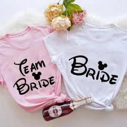 Women's T Shirts Bachelorette Hen Party Tops For Women To Be Tshirt Team T-shirts Friends Wedding Tees Clothes