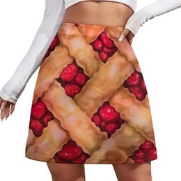 Skirts Cherry Pie Curtain Print - Waitress The Musical Broadway West End Mini Skirt Skorts For Women Korean Fashion