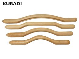4pcs set Wooden Scraping Stick Muscle Relax Back Massage Tools Back Massager Wood Tools Body Fast Large Area 100 Natural X04262684937078